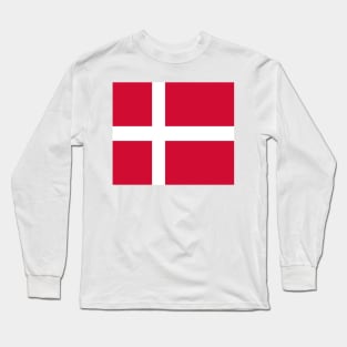 Flag of Denmark Long Sleeve T-Shirt